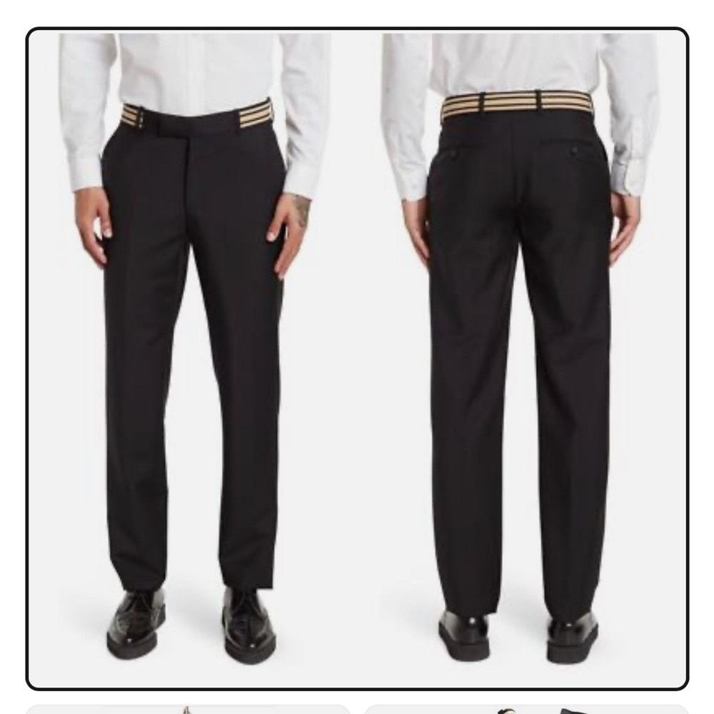 Alexander McQueen Black Dress slim fit Pants